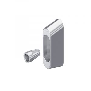 7-911 Cerradero de puerta con pasador de retención de acero inoxidable