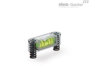 BOL-MB-JV Monodirectional screw-on levels With springs and screws