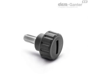 BT-AV-p Fluted grip knobs Threaded stud