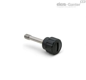 BT-HP-AV-SST-p Retained fluted knobs AISI 304 stainless steel threaded stud