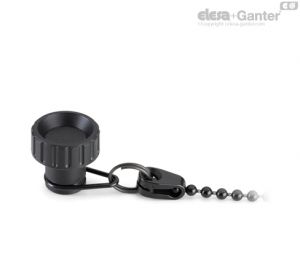 BTL-B-LP Manípulos canelados Casquilho de latão, Furo cego roscado