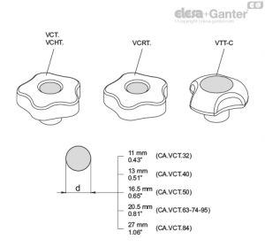 CA.VCT.50-C6 Boss caps