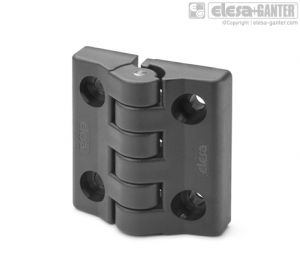 CFA-F-CH Hinges with detent position at 90° pass-through holes, cylindrical head screws