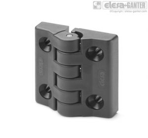 CFA-F-SH Hinges with detent position at 90° pass-through holes, countersunk-head screws