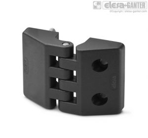 CFE-p-CH Hinges threaded studs and pass-through holes for cylindrical head screws