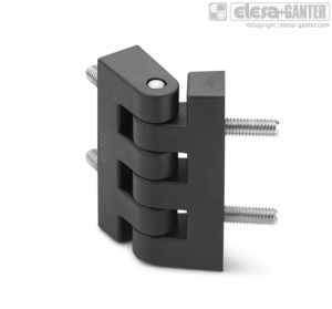 CFF-p Hinge for thin frames nickel-plated steel threaded studs