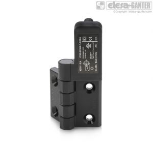 CFSQ-C-B-D-EA Hinges with built-in safety switch rear connector, microswitch on the right