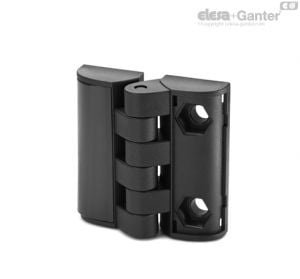 CFT-EH Dobradiças Furos passantes com encaixe hexagonal também disponíveis para parafusos de cabeça cilíndrica