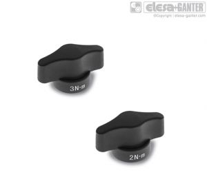 CTD-B Torque limiting wing knobs threaded hole