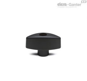 CTL.476-FP Wing knobs Brass boss, threaded pass-through hole