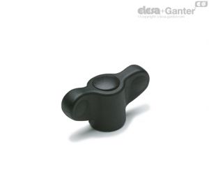 CWN-B Wing knobs Brass boss, threaded blind hole