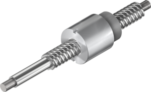 Tuerca cilíndrica de bolas de simple acción RSIT con rosca de fijación