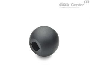 DIN-319-KT Ball Knobs Plastic, Press on type
