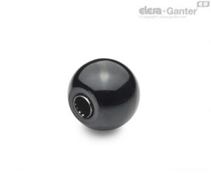 DIN-319-KU Ball Knobs Plastic, Press on type