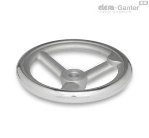 DIN 950-AL-B Volantes de Alumínio, sem chaveta