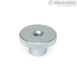 DIN 466-ZB Knurled nuts zinc plated