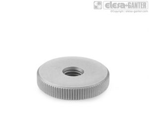 DIN 467-NI Flat knurled nuts stainless steel