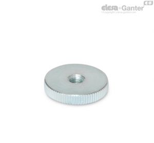 DIN 467-ZB Knurled Nuts Zinc plated