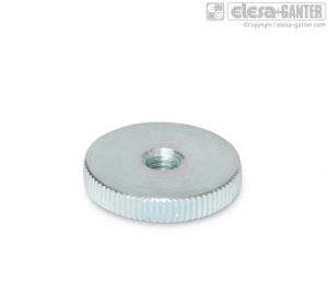 DIN 467-ZB Flat knurled nuts zinc plated
