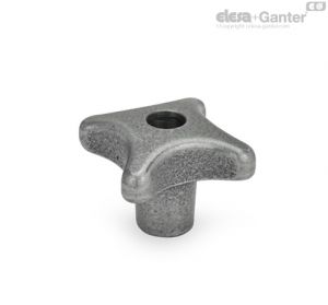 DIN 6335-GG Manípulos de mão em ferro fundido