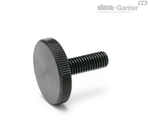 DIN 653 parafusos estriados planos de Aço