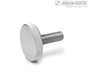 DIN 653-NI Flat knurled screws stainless steel