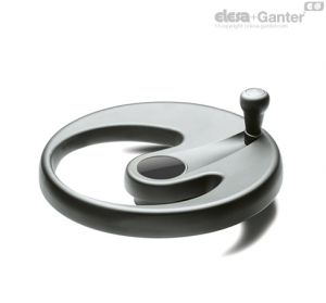 EMW+IEL Monospoke handwheels Revolving handle Soft touch