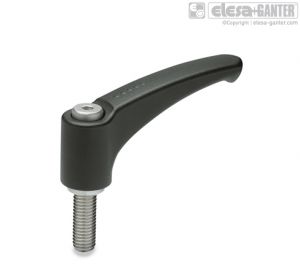 ERM-SST-p Adjustable handles stainless steel clamping element, threaded screw