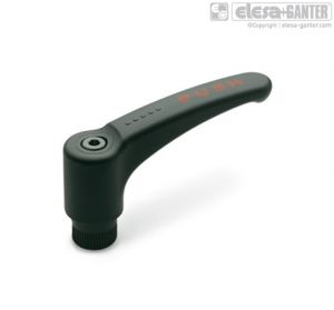 ERS-A Safety adjustable handles black-oxide steel boss, threaded hole