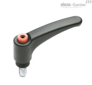 ERX-AV-p Adjustable handles Zinc-plated steel threaded stud