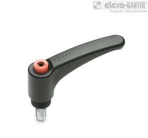 ERX-AV-p Adjustable handles zinc-plated steel threaded stud