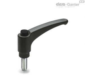 ERX.78 p-M10x70-C1 Adjustable handles Zinc-plated steel threaded stud