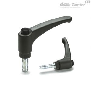 ERX.78 p-M10x70-C1 Adjustable handles Zinc-plated steel threaded stud