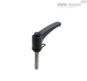 ERX-SST-p-RC Adjustable handles Stainless steel threaded stud