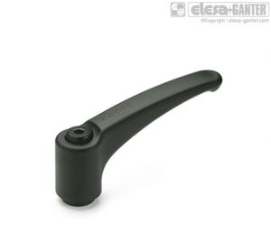 ERZ-A Adjustable handles black-oxide steel clamping element, threaded hole