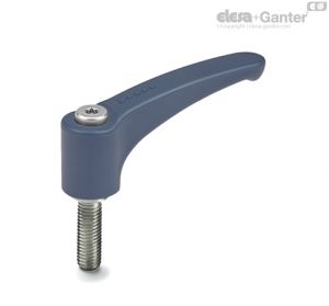 ERZ-SST-p-MD Adjustable handles Stainless steel clamping element, threaded screw