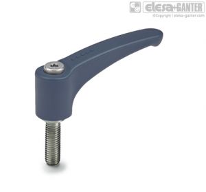 ERZ-SST-p-MD Adjustable handles stainless steel clamping element, threaded screw