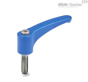 ERZ-SST-p-VD Adjustable handles Stainless steel clamping element, threaded screw