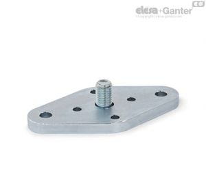 GN 1050.2-F Flanges Fixed bearing