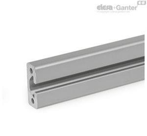 GN 10i-S-N Perfis de Alumínio Perfil tipo pesado, anodizado, cor natural