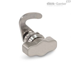 GN 115.8-WOE-NL-SST-KGN Hook-Type Latches With wing knob