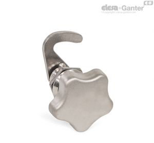 GN 115.8-WOE-NL-SST-SG Fechos tipo gancho com botão de estrela