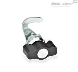 GN 115.8-WOE-NL-ZD-KG Fechos tipo gancho com manípulo de asa