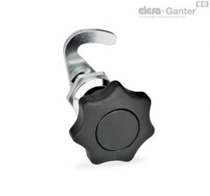 GN 115.8-WOE-NL-ZD-SG Fechos tipo gancho com botão de estrela