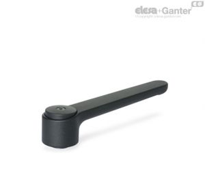 GN 126 Manillas graduables planas con inserto de seguridad roscado