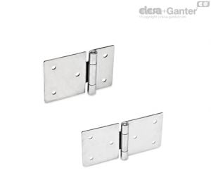 GN 136-A4-HE Sheet Metal Hinges Stainless Steel A4, Horizontally Elongated