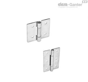 GN 136-A4-SVE Sheet Metal Hinges Stainless Steel A4, Square or Vertically Elongated