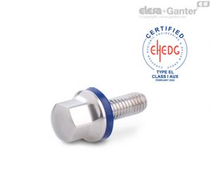 GN 1580-S-MT Porcas / Parafusos Parafusos, acabamento fosco