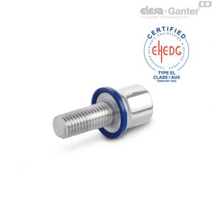 GN 1580-S-PL Porcas / Parafusos Parafusos, acabamento polido