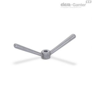 GN 206.1 Tuercas de bloqueo con doble palanca Hierro maleable de fundición